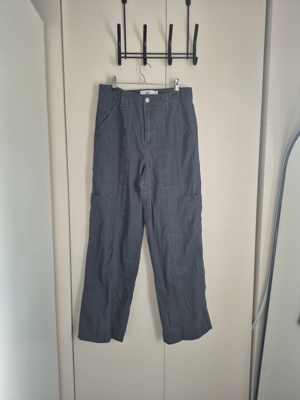 TWIK High-Waist Dark Gray Pants